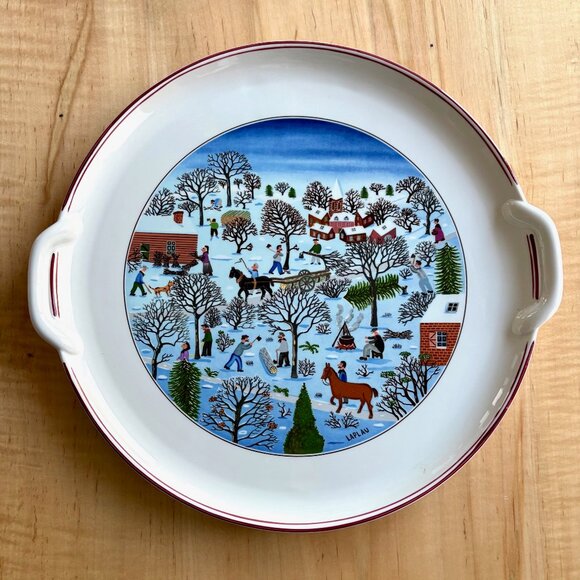 Villeroy & Bosh Naif Christmas Serving Platter Porcelain from Luxembourg - Picture 1 of 8